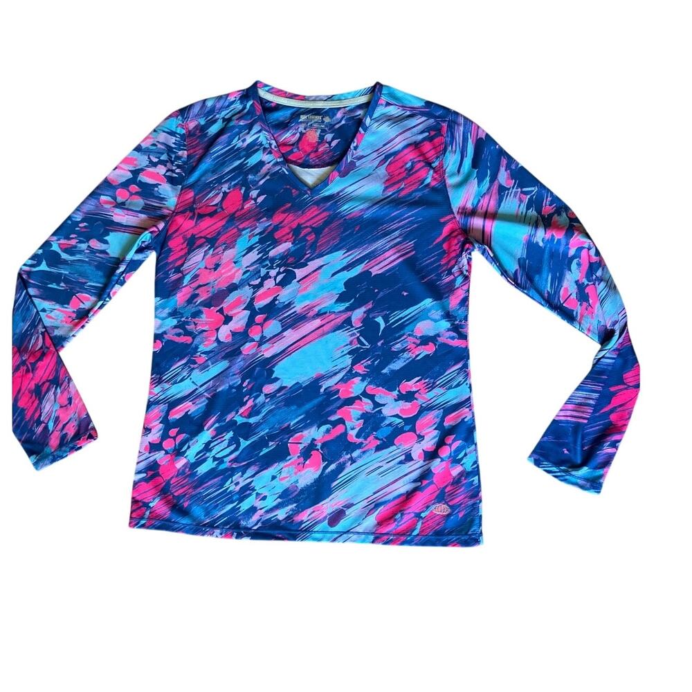 Reel Legends Freeline SPF Long Sleeve Multi Color Top Medium